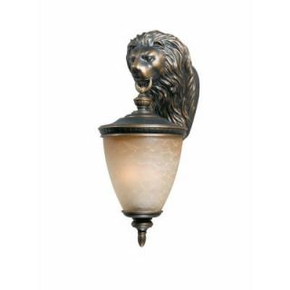 Illumine 2 Light Outdoor Wall Sconce Oil Rubbed Bronze Finish Cognac Antiqued Glass CLI TR7532114