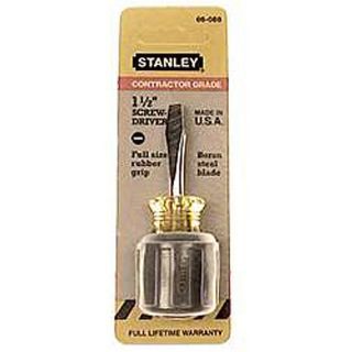 Stanley Hand Tools 66 088 Vinyl Grip Stubby Standard Tip Slotted Screwdriver