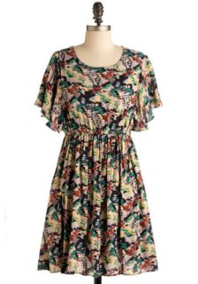 Skipping Stones Dress  Mod Retro Vintage Printed Dresses