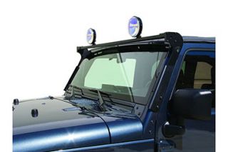 1997 2006 Jeep Wrangler Light Mounts & Wiring   CARR  210661   CARR XRS Rota Light Bar