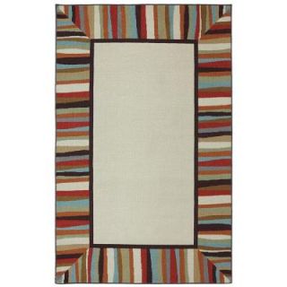 Mohawk Home Patio Border 8 ft. x 10 ft. Outdoor Printed Patio Area Rug 379971