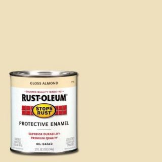 Rust Oleum Stops Rust 1 qt. Gloss Almond Protective Enamel Paint 7770502
