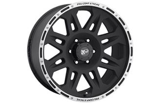 Pro Comp 7105 Black and Machined Wheels    on ProComp 7105 17" Black with Machined Lip Rims