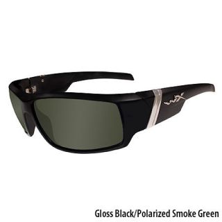 Wiley X Hydro Outdoor Street Series Sunglasses Gloss Black/Polarized Smoke Green