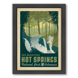 Americanflat Hot Spring Framed Vintage Advertisement
