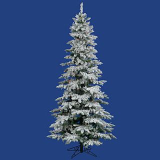 Vickerman 7.5 Flocked Utica Fir Tree with 400 Multi 6 color Dura Lit