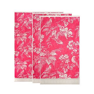 Butterfly Home by Matthew Williamson Designer pink floral towel