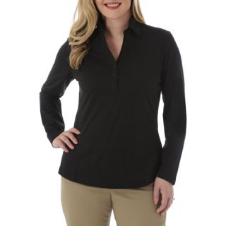 Riders by Lee Women's Knit Long Sleeve Collared Top
