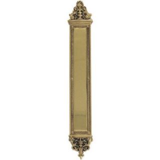 Brass Accents A04 P5240 Push Plate Apollo Door Plate ;Highlighted Brass