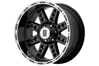 XD Series XD76622480376N   8 x 6.5 Bolt Pattern Black 22" x 14" XD Series 766 Diesel Gloss Black Wheels   Alloy Wheels & Rims