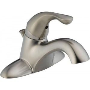 Delta 520 SS DST Classic Single Handle Centerset Lavatory Faucet w/Lift Rod   Stainless Steel