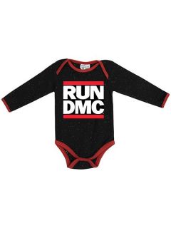Amplified Kids Babies Run DMC Speckle Babygrow Black