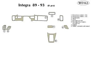 1989 1993 Acura Integra Wood Dash Kits   B&I WD163 DCF   B&I Dash Kits