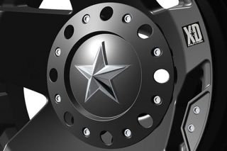 XD Series XD77521067324   6 x 5.5" Bolt Pattern Black 20" x 10" XD Series 775 Rockstar Matte Black Wheels   Alloy Wheels & Rims