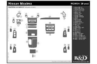 2009 Nissan Maxima Wood Dash Kits   B&I WD903A DCF   B&I Dash Kits
