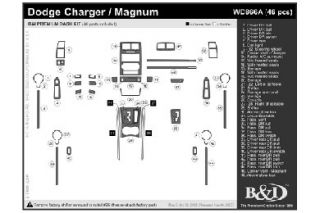 2008, 2009, 2010 Dodge Charger Wood Dash Kits   B&I WD866A DCF   B&I Dash Kits