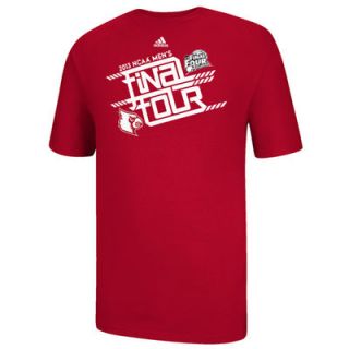adidas Louisville Cardinals 2013 Mens Basketball Tournament Final Four Bound Making The Cut T Shirt   Red