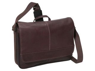 Kenneth Cole Reaction Risky Business   Colombian Leather Flapover Messenger Bag   Brown 