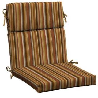 Hampton Bay Rustic Stripe High Back Outdoor Chair Cushion AC18062X 9D1