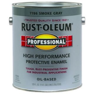 Rust Oleum Professional 1 gal. Smoke Gray Gloss Protective Enamel 7786402