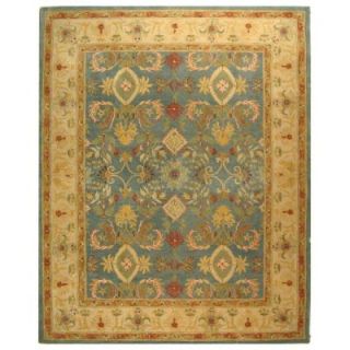 Safavieh Anatolia Light Blue/Ivory 9 ft. 6 in. x 13 ft. 6 in. Area Rug AN544D 10