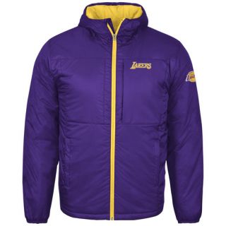 G III Sports by Carl Banks Los Angeles Lakers Youth Purple Goal Line Stand Full Zip Jacket