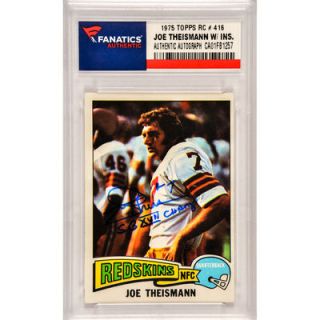 Joe Theismann Washington Redskins  Authentic Autographed 1975 Topps Rookie #416 Card with SB XVII Champs Inscription