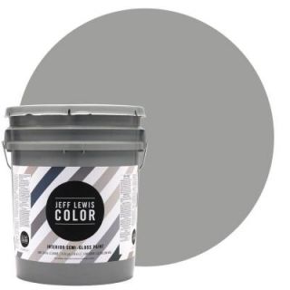 Jeff Lewis Color 5 gal. #JLC414 Gravel Semi Gloss Ultra Low VOC Interior Paint 505414
