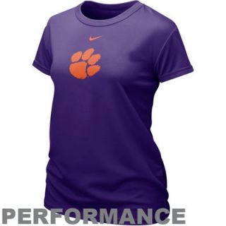 Nike Clemson Tigers Ladies Purple Dri FIT T shirt