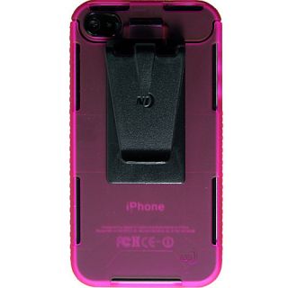 Nite Ize CNT IP4 12TC Connect Case for iPhone 4/4S   1 Pack   Retail Packaging   Pink Translucent Multi Colored
