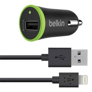 Belkin BOOSTUP Car Charger with ChargeSync F8J121BT04 BLK