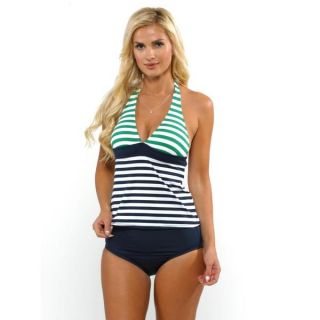 Anne Cole Womens Navy Color Block Tankini Set   Shopping