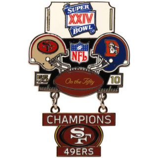 WinCraft San Francisco 49ers Super Bowl XXIV Champions On the Fifty Pin
