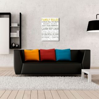 PTM Images Our Family Rules Giclée Textual Art