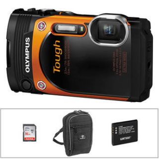 Olympus Stylus Tough TG 860 Digital Camera Basic Kit (Orange)