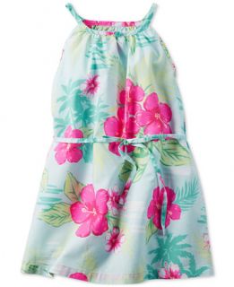 Carters Little Girls Tropical Print Dress   Kids & Baby