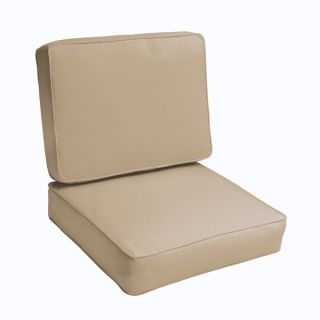 Sloane Beige 23.5 inch Indoor/ Outdoor Corded Chair Cushion Set