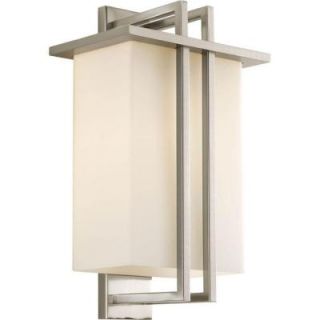 Progress Lighting Dibs Collection Wall Mount Outdoor Brushed Nickel Lantern DISCONTINUED P5991 09