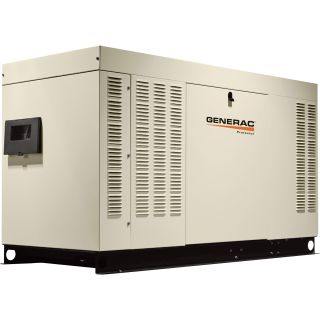 Generac Liquid-Cooled Standby Generator — 60 kW (LP)/60 kW (NG), Model# RG06024ANSX  Residential Standby Generators
