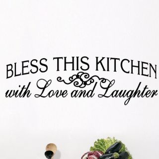 Bless This Kitchen Wall Decal by SweetumsWallDecals