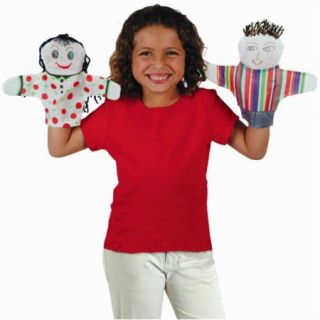 Color Me Hand Puppets, Pack of 12