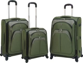 Travelers Club Lexington 3 Piece Expandable Luggage Set   Green