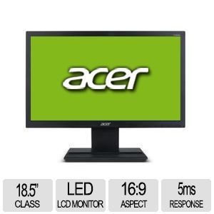 Acer V196HQLAb   LED monitor   18.5   1366 x 768   200 cd/m2   5 ms   VGA   black   VGA (UM.XV6AA.A01)