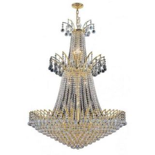 Worldwide Lighting Empire Collection 18 Light Gold Crystal Chandelier W83052G32