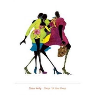 Shop 'til You Drop Poster Print by Shan Kelly (16 x 20)