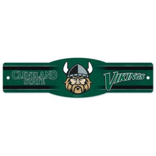 Cleveland State Vikings WinCraft 5 x 17 Plastic Street Sign