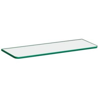 Dolle 16 in. x 5/16 in. x 5 in. Standard Line Shelf in Clear Glass 30432
