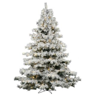 Vickerman 6.5 ft Pre Lit Pine Artificial Christmas Tree with 600 Count White Incandescent Lights