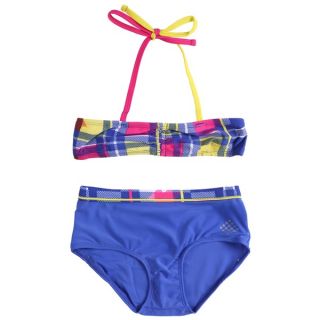 Big Chill Girls UV Protection Plaid Two piece Bikini Swimwear Set