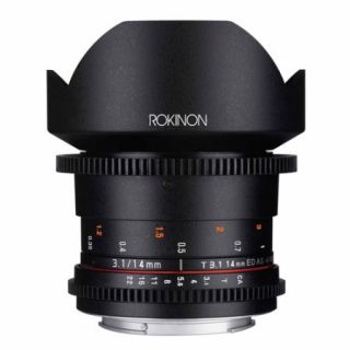 ROKINON 14mm T3.1/f2.8 Cine Super Wide Angle Lens for Nikon Cameras Cameras & Camcorders
